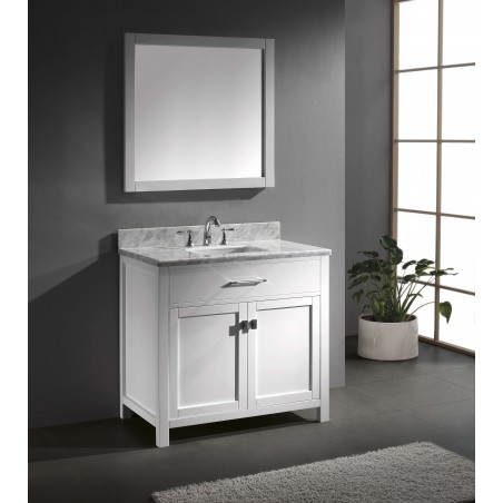 Caroline 36" Single Bathroom Vanity Cabinet Set in White