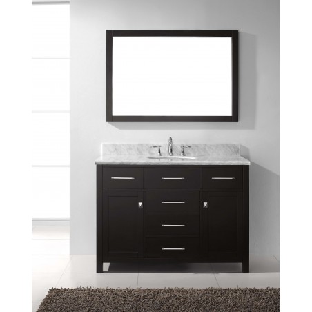 Caroline 48" Single Bathroom Vanity Cabinet Set in Espresso