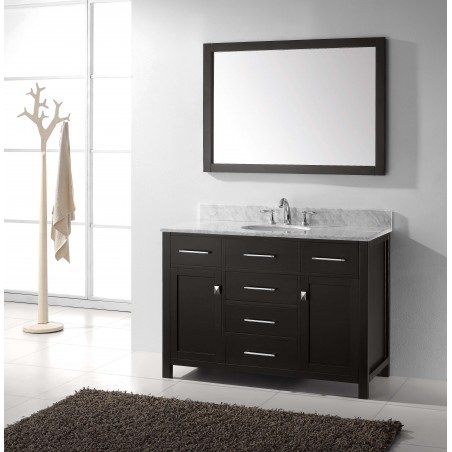 Caroline 48" Single Bathroom Vanity Cabinet Set in Espresso