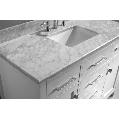 Caroline 48" Single Bathroom Vanity Cabinet Set in White