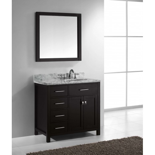 Caroline Parkway 36" Single Bathroom Vanity Cabinet Set in Espresso