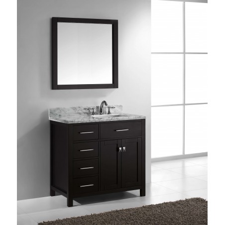 Caroline Parkway 36" Single Bathroom Vanity Cabinet Set in Espresso