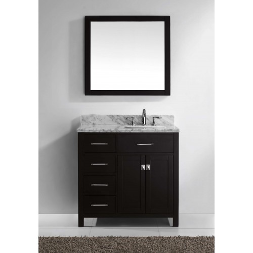 Caroline Parkway 36" Single Bathroom Vanity Cabinet Set in Espresso