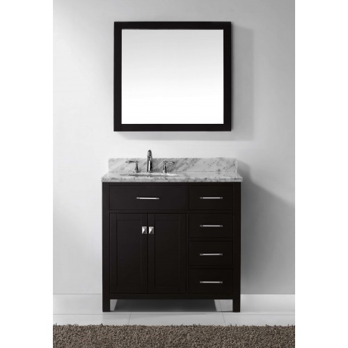 Caroline Parkway 36" Single Bathroom Vanity Cabinet Set in Espresso