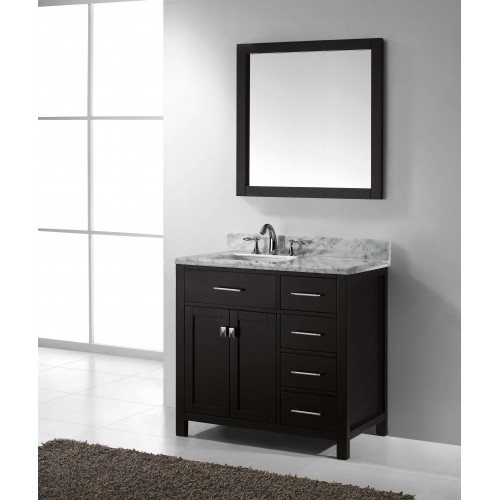Caroline Parkway 36" Single Bathroom Vanity Cabinet Set in Espresso