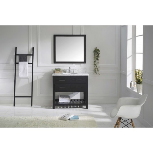 Caroline Estate 36" Single Bathroom Vanity Cabinet Set in Espresso