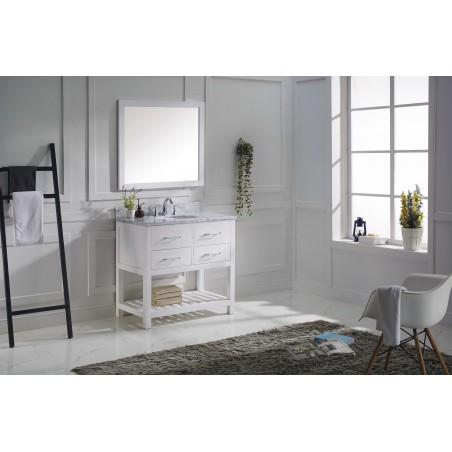 Caroline Estate 36" Single Bathroom Vanity Cabinet Set in White