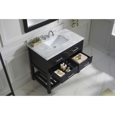 Caroline Estate 36" Single Bathroom Vanity Cabinet Set in Espresso