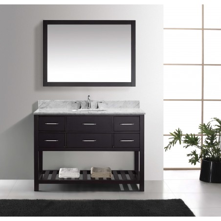 Caroline Estate 48" Single Bathroom Vanity Cabinet Set in Espresso