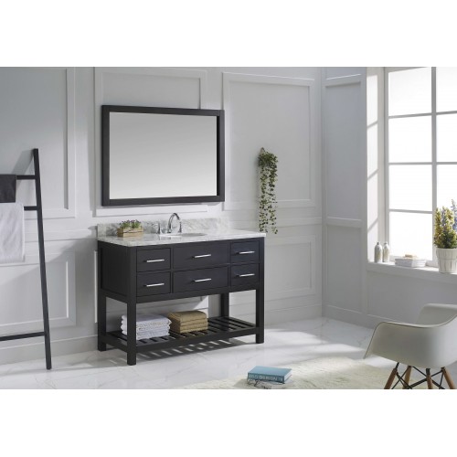 Caroline Estate 48" Single Bathroom Vanity Cabinet Set in Espresso