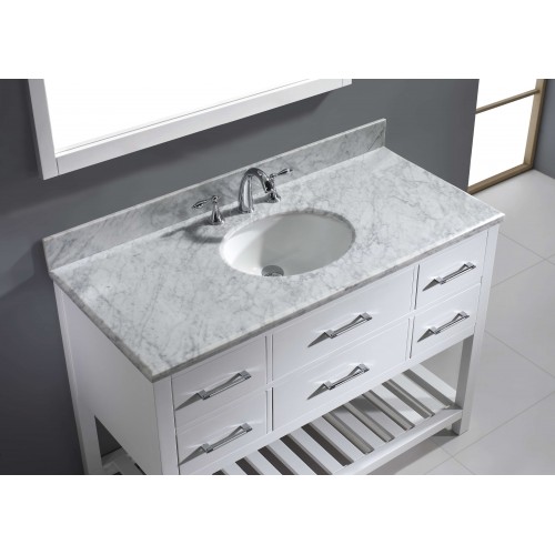 Caroline Estate 48" Single Bathroom Vanity Cabinet Set in White