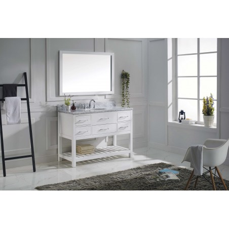 Caroline Estate 48" Single Bathroom Vanity Cabinet Set in White