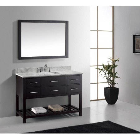 Caroline Estate 48" Single Bathroom Vanity Cabinet Set in Espresso