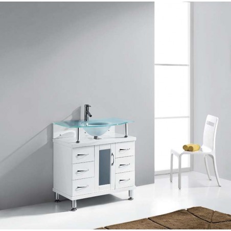 Vincente 32" Single Bathroom Vanity Cabinet in White