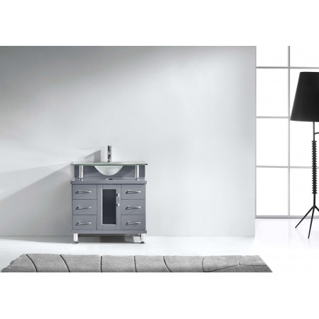 Vincente 32" Single Bathroom Vanity Cabinet in Grey