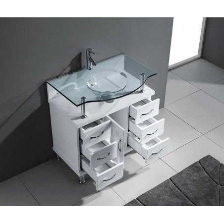 Vincente 32" Single Bathroom Vanity Cabinet in White