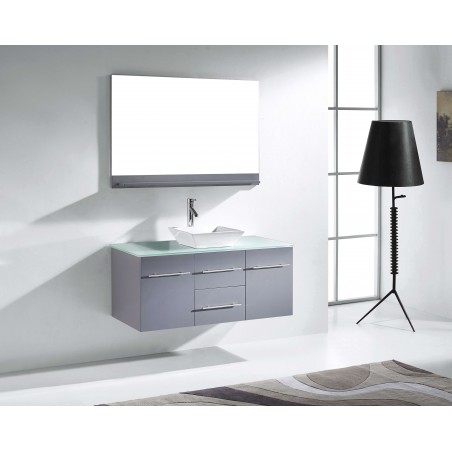 Marsala 48" Single Bathroom Vanity Cabinet Set in Grey