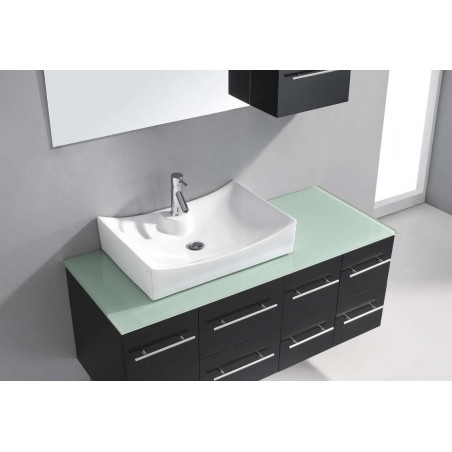 Ceanna 55" Single Bathroom Vanity Cabinet Set in Espresso