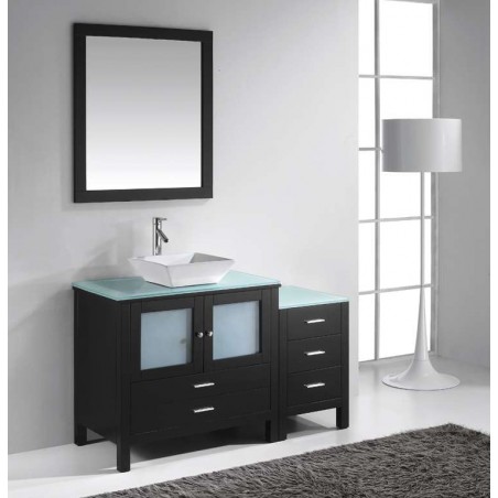 Brentford 54" Single Bathroom Vanity Cabinet Set in Espresso