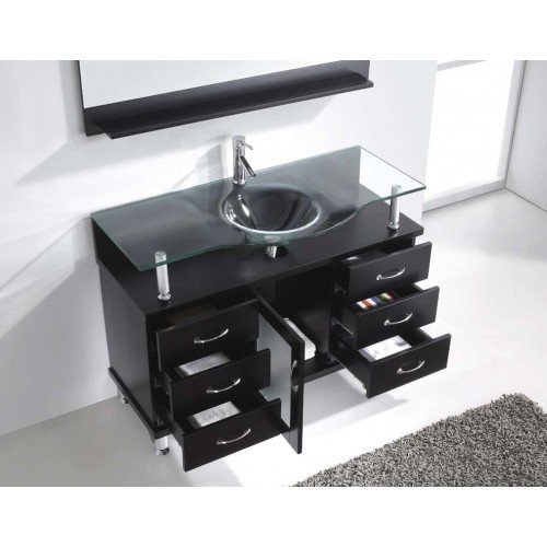 Vincente 48" Single Bathroom Vanity Cabinet in Espresso