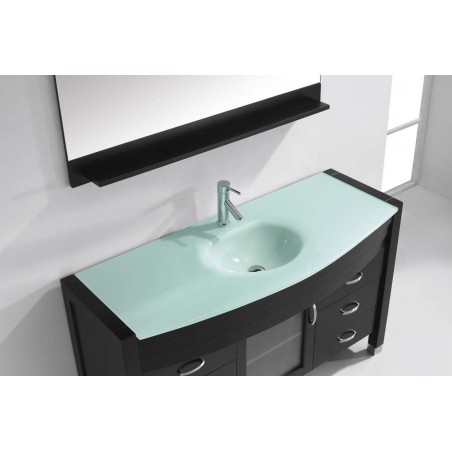 Ava 55" Single Bathroom Vanity Cabinet Set in Espresso