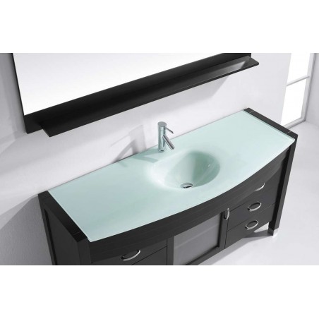 Ava 61" Single Bathroom Vanity Cabinet Set in Espresso