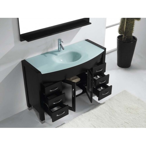 Ava 48" Single Bathroom Vanity Cabinet Set in Espresso