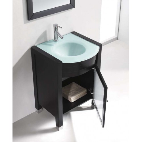 Ava 24" Single Bathroom Vanity Cabinet Set in Espresso