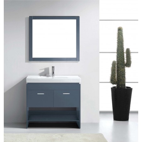 Gloria 36" Single Bathroom Vanity Cabinet Set in Grey