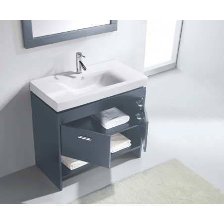 Gloria 36" Single Bathroom Vanity Cabinet Set in Grey