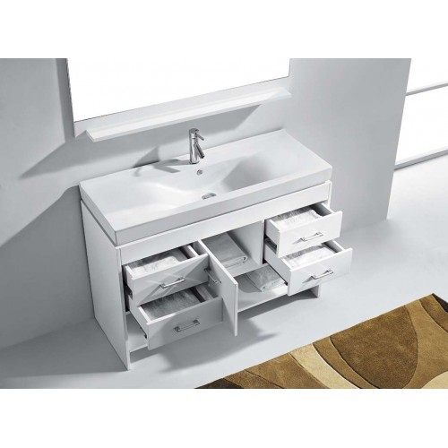 Gloria 48" Single Bathroom Vanity Cabinet Set in White