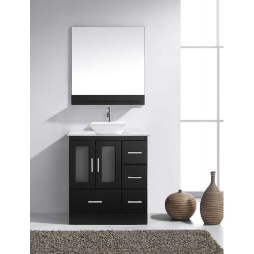 Zola 30" Single Bathroom Vanity Cabinet Set in Espresso