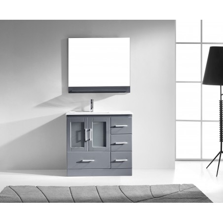 Zola 36" Single Bathroom Vanity Cabinet Set in Grey