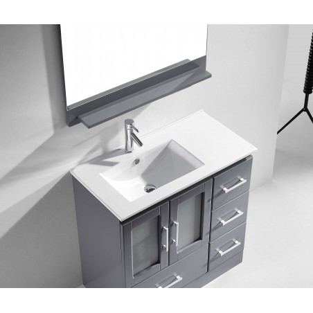 Zola 36" Single Bathroom Vanity Cabinet Set in Grey