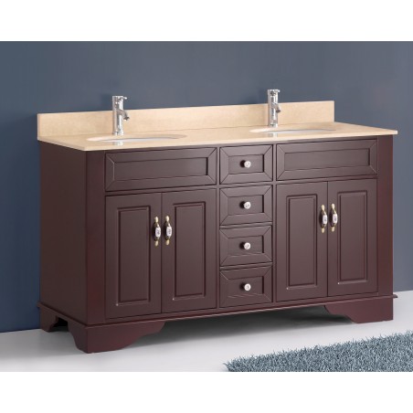 59" Bosconi A-5092B Classic Double Vanity