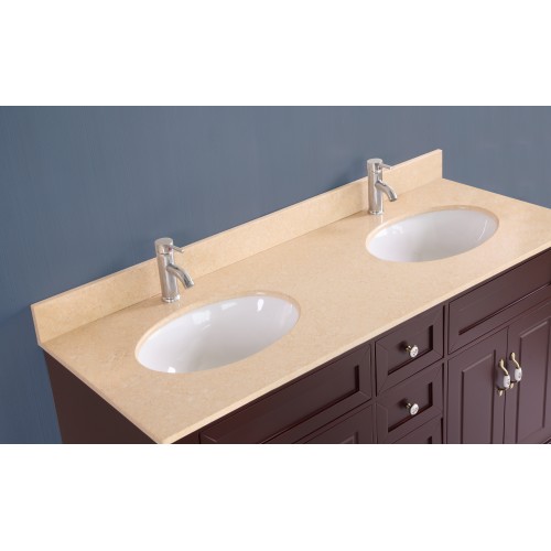 59" Bosconi A-5092B Classic Double Vanity