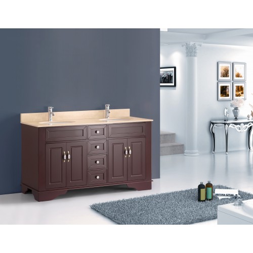 59" Bosconi A-5092B Classic Double Vanity