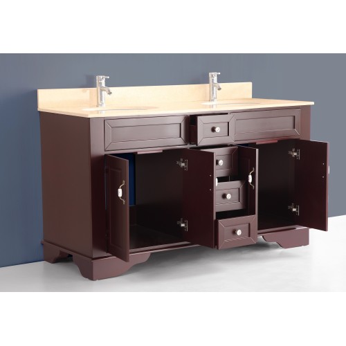 59" Bosconi A-5092B Classic Double Vanity