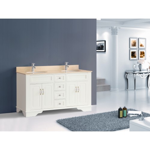 59" Bosconi A-5092C Classic Double Vanity