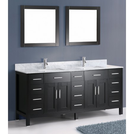 72" Bosconi A-9150J Contemporary Double Vanity