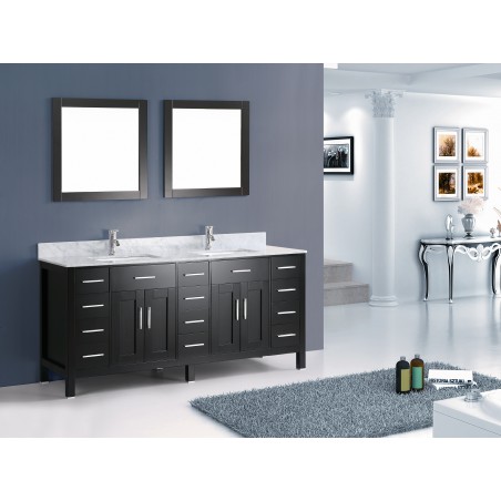 72" Bosconi A-9150J Contemporary Double Vanity