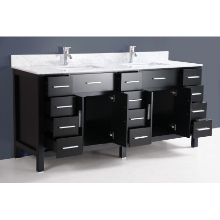 72" Bosconi A-9150J Contemporary Double Vanity