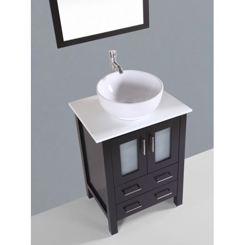 24" Bosconi AB124RO Single Vanity