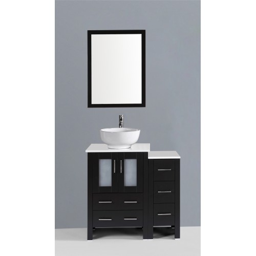 36" Bosconi AB124RO1S Single Vanity