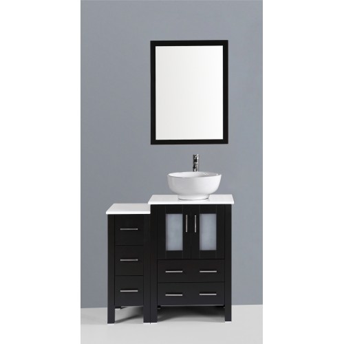 36" Bosconi AB124RO1S Single Vanity