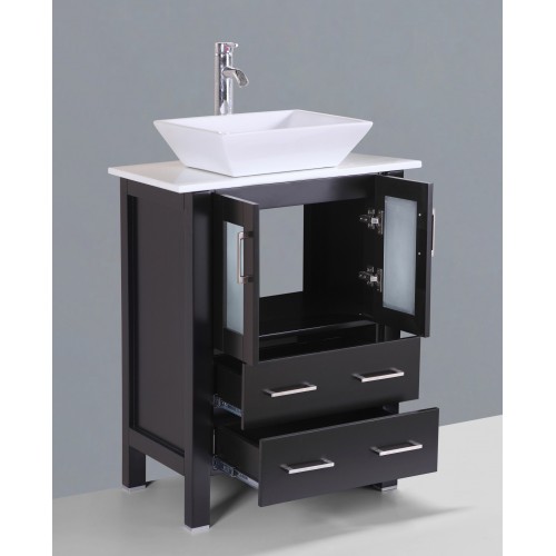 24" Bosconi AB124S Single Vanity