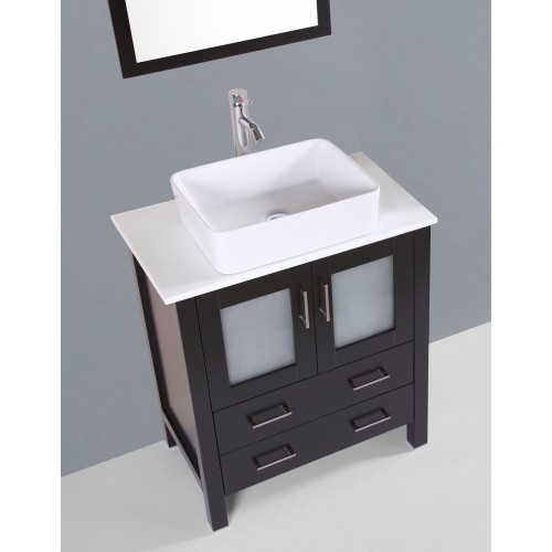 30" Bosconi AB130RC Single Vanity