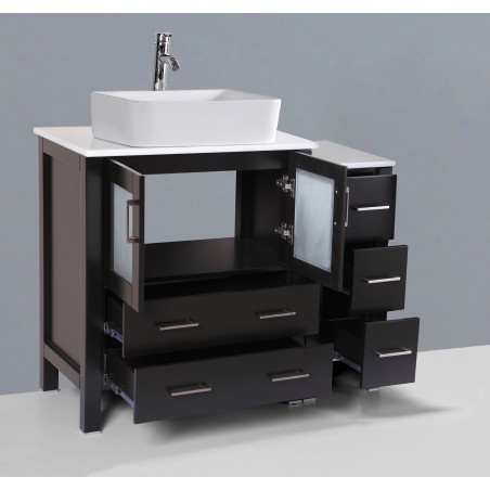 42" Bosconi AB130RC1S Single Vanity