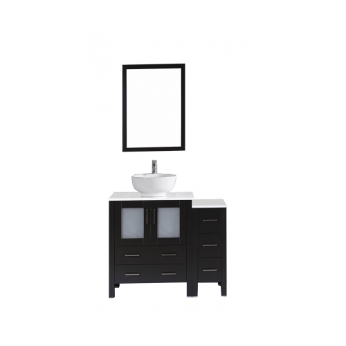 42" Bosconi AB130RO1S Single Vanity