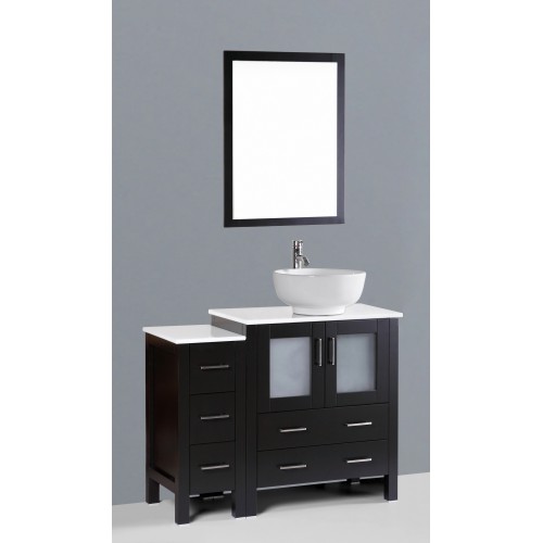 42" Bosconi AB130RO1S Single Vanity